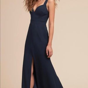 Navy Blue BHLDN Ansel Dress